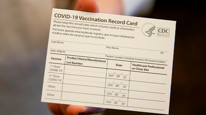 Don't Post Your Vaccination Card Online